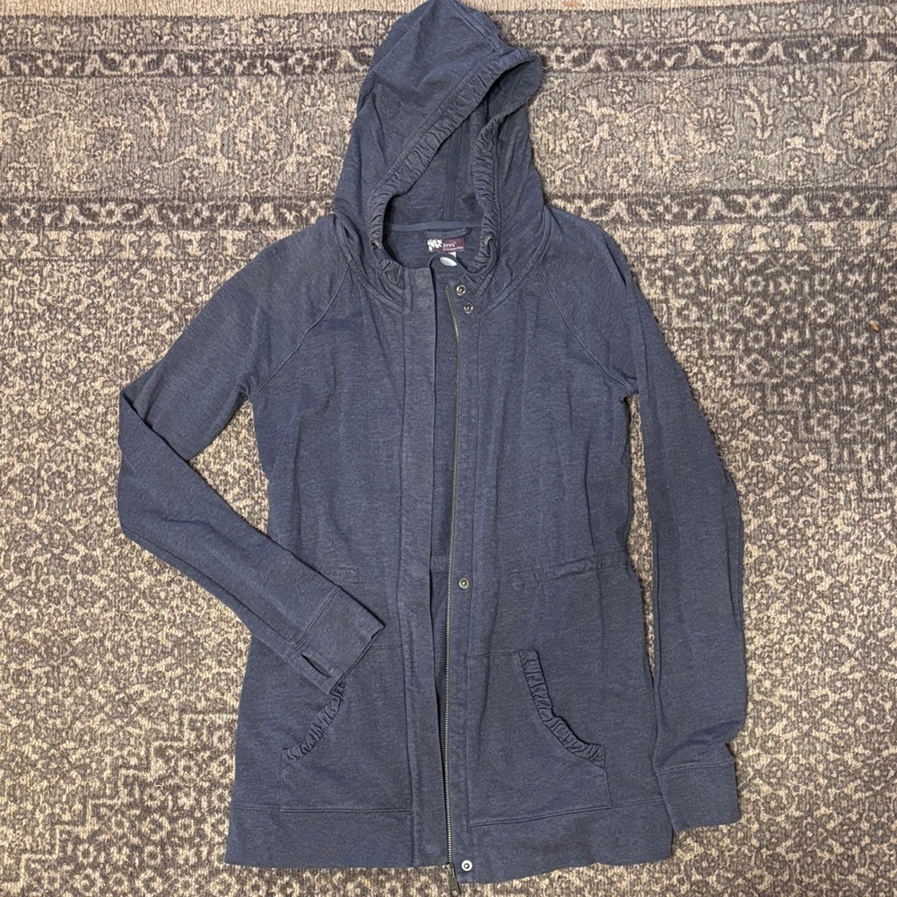 Women's Garnet Hill Hoodie Jacket Blue XS
